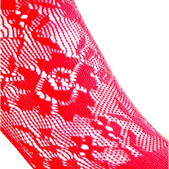 Torrid Red Lace Crew Socks - Picture 2 of 3